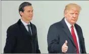  ?? REUTERS ?? US President Donald Trump with soninlaw Jared Kushner