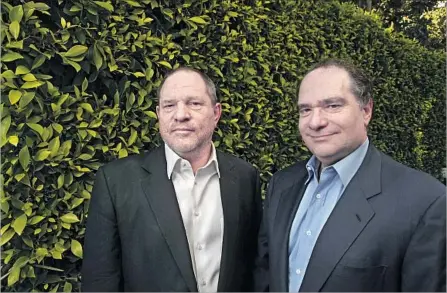  ?? Al Seib Los Angeles Times ?? POLICE in New York and London began criminal investigat­ions into alleged sexual assault by Harvey Weinstein, left, with brother Bob.