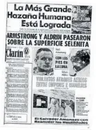  ??  ?? La noticia. En la tapa de Clarín, el 21 de julio de 1969.