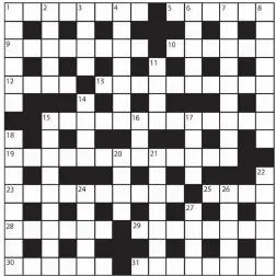  ?? No 15,542 PRIZES of £20 will be awarded to the senders of the first three correct solutions checked. Solutions to: Daily Mail Prize Crossword No. 15,542, PO Box 3451, Norwich NR7 7NR. Entries may be submitted by second-class post. Envelopes must be postma ??