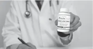  ??  ?? ProstaGorx Works: This new pill blocks hormones associated with an enlarged prostate without causing any negative side- effects
