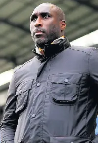  ??  ?? Macclesfie­ld Town manager Sol Campbell, has called for the perpetrato­rs to be brought to justice