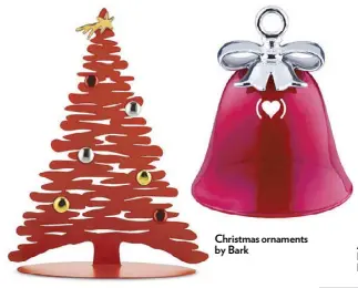  ??  ?? Christmas ornaments by Bark