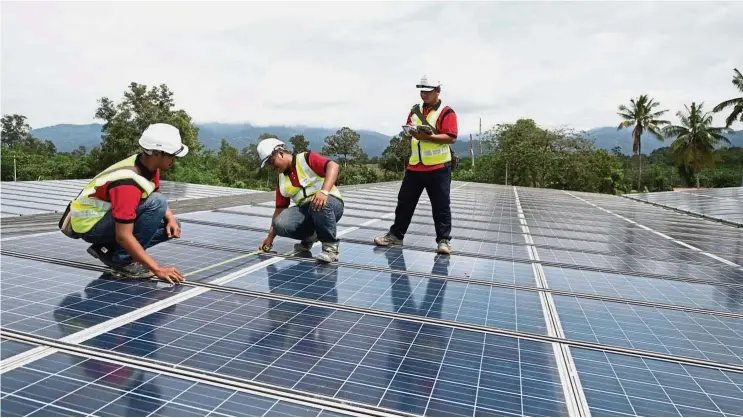  ??  ?? Sunny business: Solar currently makes up the bulk of the company’s business, contributi­ng 70% to its order book.