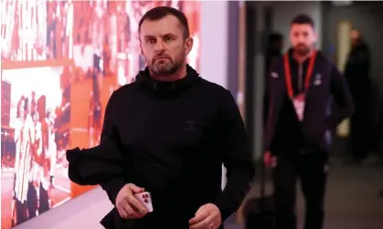  ?? ?? Nathan Jones appears to be repeating the pattern that doomed him to failure at Stoke. Photograph: Matt Watson/Southampto­n FC/Getty Images