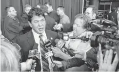  ?? CHARLES LEWIS, THE BUFFALO NEWS, VIA AP ?? Ted Nolan is about to start his second tour of duty as coach of the Sabres, whom he led to a division title in 1996- 97.