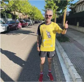  ??  ?? Martín Fiz, one of the 3,000 participan­ts of the 2020 Liberty Race