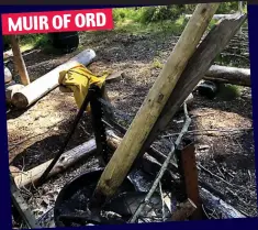  ??  ?? Burnt forestry: Mess left near the Black Isle