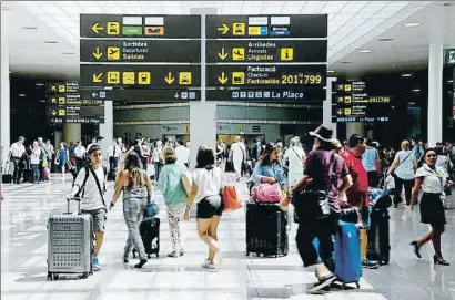  ?? XAVIER CERVERA ?? Terminal T1 de l’aeroport de Barcelona