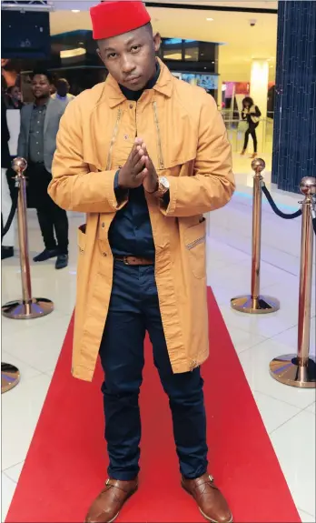  ??  ?? Kuli Chana at the Ster Kinekor at the Cresta Mall in Johannesbu­rg for the Premier of his movie Picking Up The Pieces.