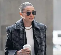  ??  ?? Model Gigi Hadid arrives at Manhattan Criminal Court, on Thursday.