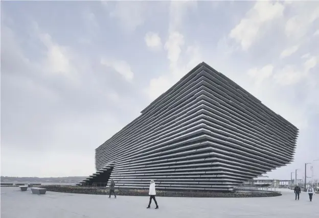  ??  ?? 0 New images have been taken of V&A Dundee to enable it to be showcased at the Venice Architectu­re Biennale over the next six months