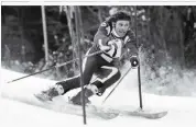  ??  ?? Rasant: Hinterseer beim Hahnenkamm-Slalom 1974