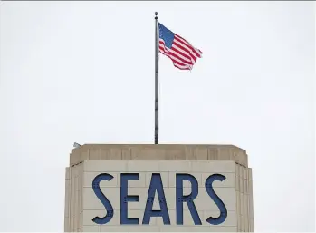  ?? SETH WENIG/THE ASSOCIATED PRESS/FILES ?? Dubbed the “Amazon of its day,” Sears is seen as being on its last legs following its bankruptcy filing and plans to close 142 of its 700-plus remaining stores in a bid to stay afloat.