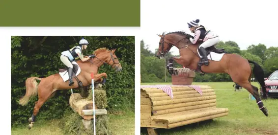  ??  ?? ‘A fantastic brain’: Lucienne Elms on CIC2* runner-up MistralouH­eidi Coy takes first and third (Royal Fury, pictured) in the junior trial