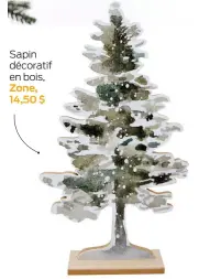  ?? ?? Sapin décoratif en bois, Zone, 14,50 $