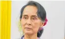  ??  ?? Aung San Suu Kyi’s reaction to the crisis has been widely criticised.