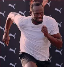  ?? EPA ?? Lampo Usai Bolt, 34 anni compiuti il 21 agosto, si è ritirato 3 anni fa