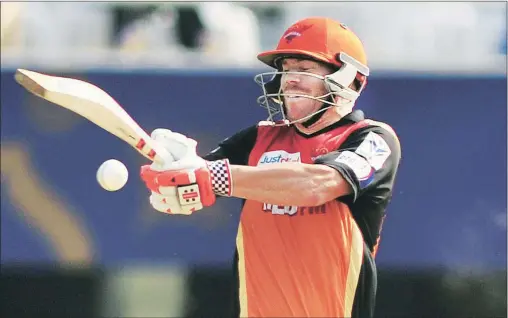  ?? Express Archive ?? Australia’s David Warner — alongside Chris Gayle, Glenn Maxwell and MS Dhoni — is known to use one of the fattest bats in world cricket.