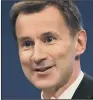  ??  ?? JEREMY HUNT: Said the move would build on efforts to recruit ‘under-represente­d groups’.