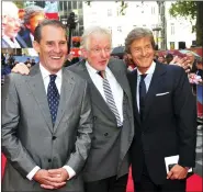  ?? ASSOCIATED PRESS FILE PHOTO ?? Actor Ben Cross, from left, British filmmaker Hugh Hudson, Nigel Havers appear at the Chariots of Fire Great British Premiere in London on July 10, 2012.