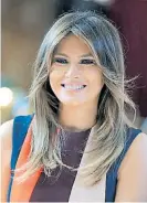  ??  ?? Melania Trump. Se diferencia.