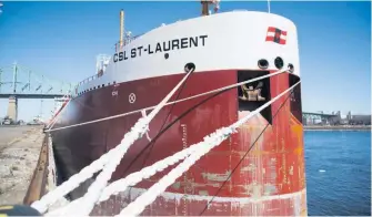  ??  ?? La Voie maritime du Saint-Laurent a ouvert le 23 mars, mais cela ne devrait pas avoir d’impact sur les transactio­ns de maïs québécois, qui sont au point mort actuelleme­nt.