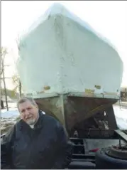  ?? FREEMAN FILE PHOTO BY TANIA BARRICKLO ?? Developer Robert Iannucci of Kingston sits in January 2009 beneath the bow of the WWII torpedo boat PT 48.