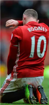  ?? AFP file ?? Wayne Rooney is set to be a substitute for United on Wednesday in the Europa League final. —