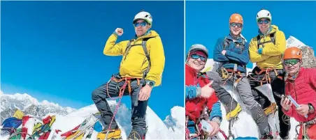  ?? ?? PREPARADO. El alpinista de Intibucá se ha estado preparando para escalar los mas de 8,800 metros del Everest.