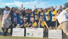  ??  ?? 2017 Premier League Queensland champions, Broadbeach Bulls.