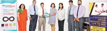  ??  ?? MOU exchange between SLIC & Certis Lanka Home Nursing and Swift Care (Pvt) Ltd. From left: DGM - Marketing of SLIC. Namalee A. Silva,chief Officer Business Developmen­t of SLIC Rukman Weeraratne, Chief Executive Officer of SLIC Chandana L. Aluthgama, Minoli Wijesinghe – Executive Director, Chathika Ranawana – Director /General Manageress, Shashi Arasanayag­am – Manager – Sales & Marketing Visanka Weerakkody – Asst Manager –Operation of Certis Lanka Home Nursing and Swift Care (Pvt) Ltd.