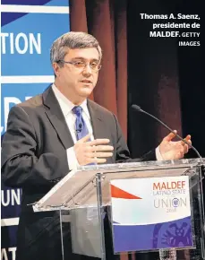  ?? GETTY IMAGES ?? Thomas A. Saenz, presidente de MALDEF.