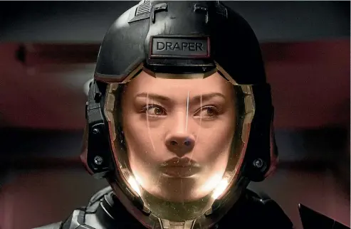  ??  ?? Frankie Adams as Martian Marine Bobbie Draper in
The Expanse. Like Samoan-Kiwi Adams, Draper is a woman of Polynesian descent. She now has a Kiwi accent, too.