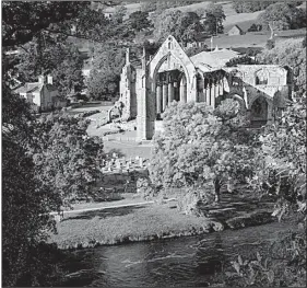  ?? TNS/LEE BEEL ?? The Priory ruins on the banks of the River Wharfe at Bolton Abbey, Wharfedale, have inspired many writers and poets over the years.