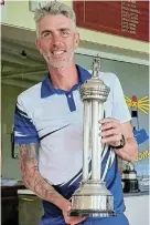  ?? Pictures: SUPPLIED ?? KOWIE CHAMP: Jason Prince with his Eastern Areas Champion of Champions cup, which he claimed on Saturday