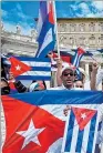  ??  ?? Cuba. Las protestas comenzaron hace más de una semana.