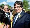  ??  ?? L’appello «L’unione Europea deve proteggere i diritti fondamenta­li»,. ha tuonato su Twitter l’ex presidente catalano Carles Puigdemont