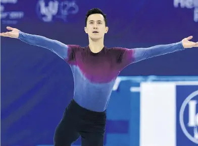  ?? KOKI NAGAHAMA / GETTY IMAGES ?? Patrick Chan figures to be one of Canada’s medal hopes heading into the Pyeongchan­g Olympics next month.