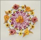  ??  ?? Making botanical mandalas has become a meditative practice for Carol Whitman.