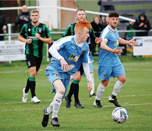  ?? ?? ●●Alex Mellor opened the scoring for Bacup against Chadderton at the weekend