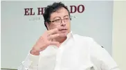  ?? JOSEFINA VILLARREAL ?? Gustavo Petro, precandida­to presidenci­al.