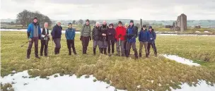  ??  ?? East Cheshire Ramblers at Magpie Mine