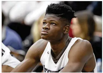  ?? GREGORY PAYAN / ASSOCIATED PRESS ?? Freshman center Mo Bamba is likely this program’s most important recruit since another East Coaster, Kevin Durant, signed with the Longhorns in 2006.