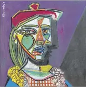  ??  ?? Pablo Picasso (-) - « La Femme au béret et à la robe quadrillée »,  - Huile sur toile Estimation :  millions $ (, millions €).