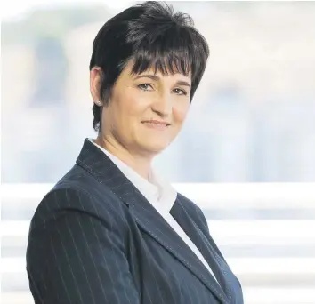  ?? Picture: Supplied ?? LADY IN CHARGE. Santam chief executive Lizé Lambrechts. Shareholde­r activist Theo Botha has urged investors to vote against the insurer’s pay policy at the next annual general meeting.