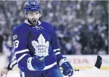  ?? NATHAN DENETTE/THE CANADIAN PRESS FILES ?? Nazem Kadri has yet to score eight games into the season, but he’s not letting that bog him down.