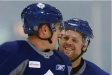  ?? ANDREW FRANCIS WALLACE/TORONTO STAR FILE PHOTO ?? Dion Phaneuf, Phil Kessel and the Leafs returned to work Saturday in Sunrise, Fla., after the NHL’s Christmas break.