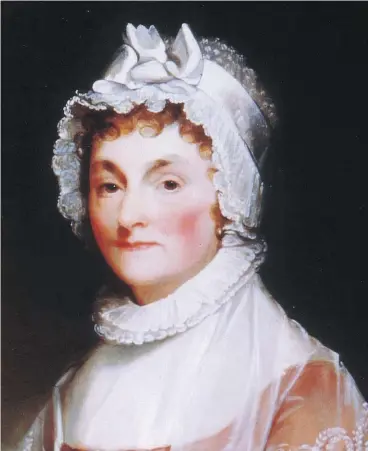  ??  ?? Abigail Adams told her husband, president John Adams, women would ‘foment a Rebellion’ for the right to vote.