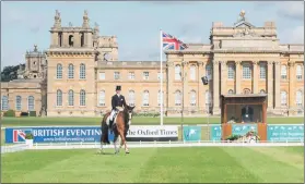  ??  ?? David Doel (GBR) and Chap during the dressage at the Blenheim Palace trials.